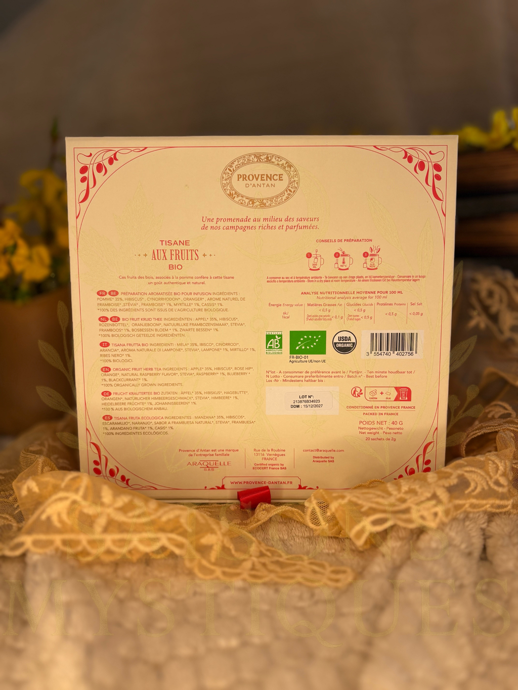 Tisane aux fruits Bio