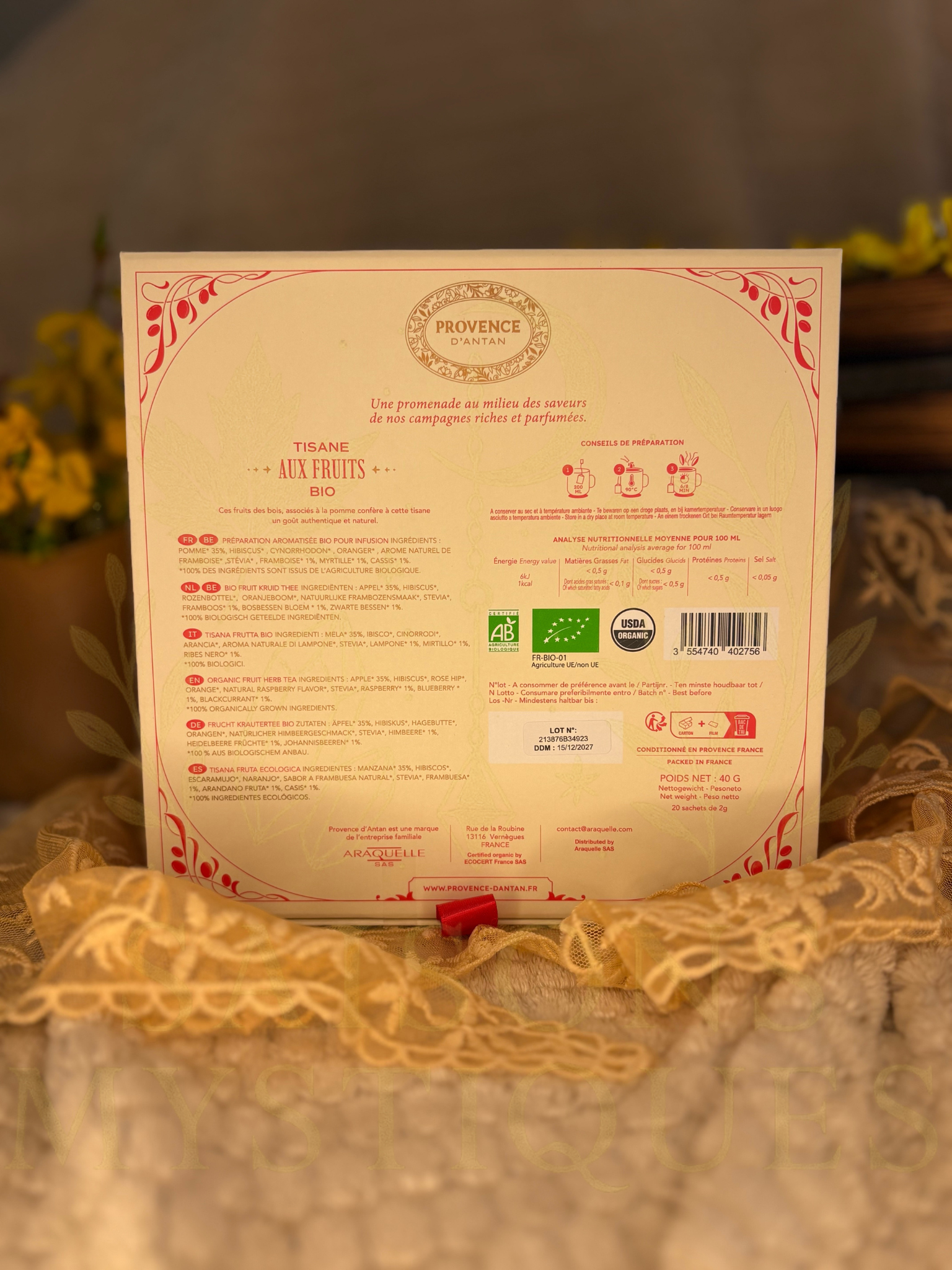 Tisane aux fruits Bio