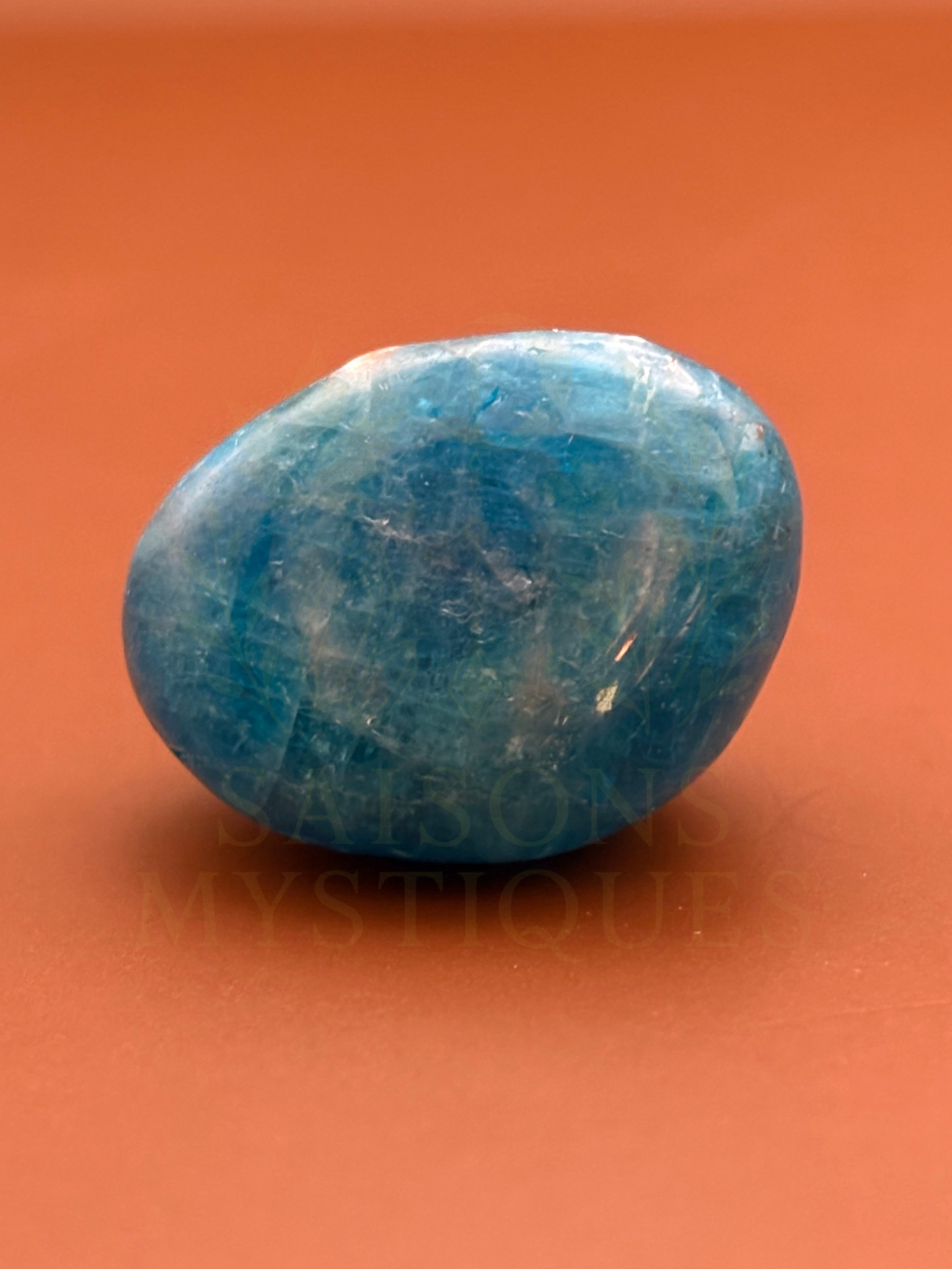 Apatite Bleue pierre roulée
