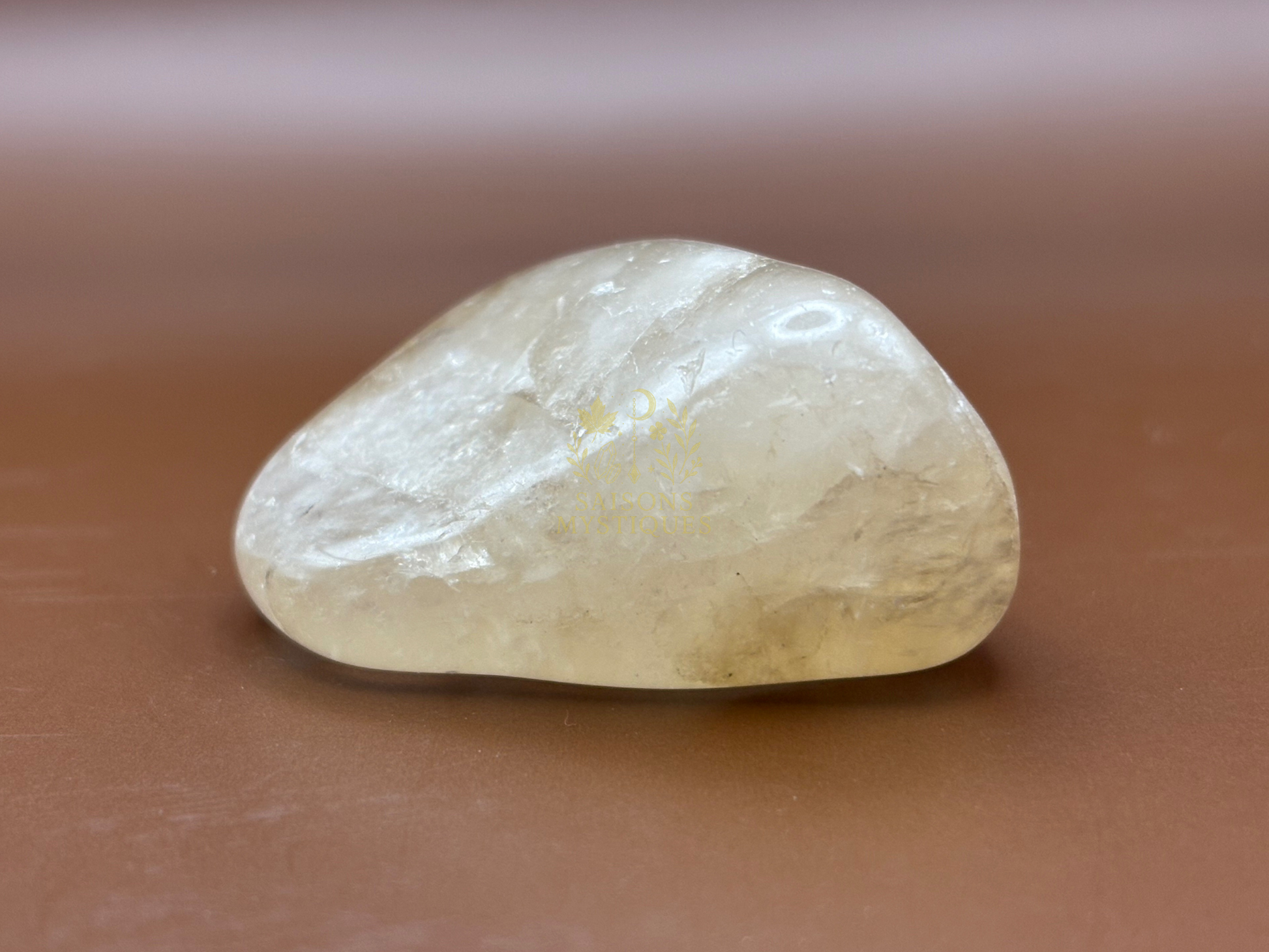 Citrine pierre roulée