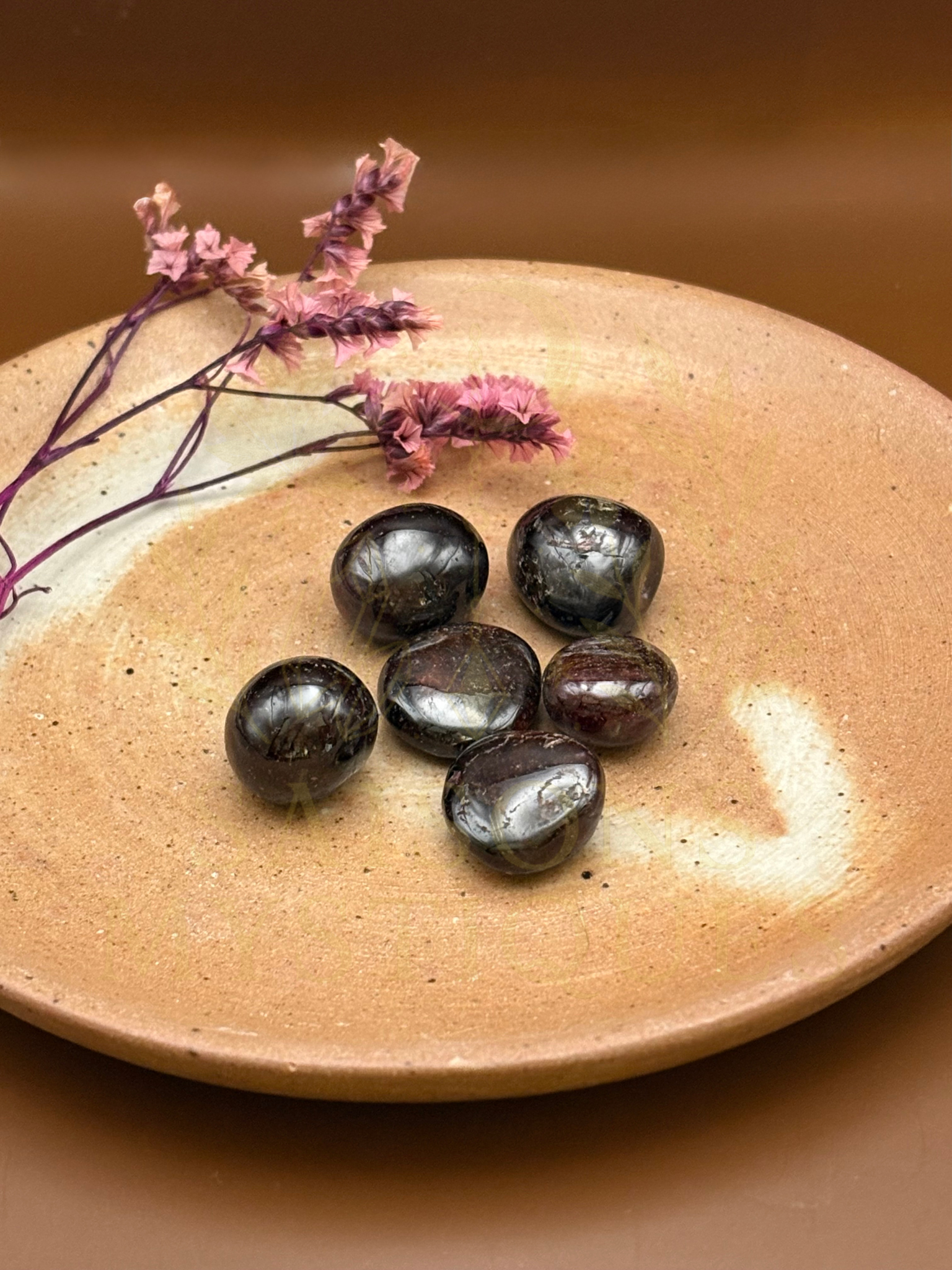 Grenat pierre roulée