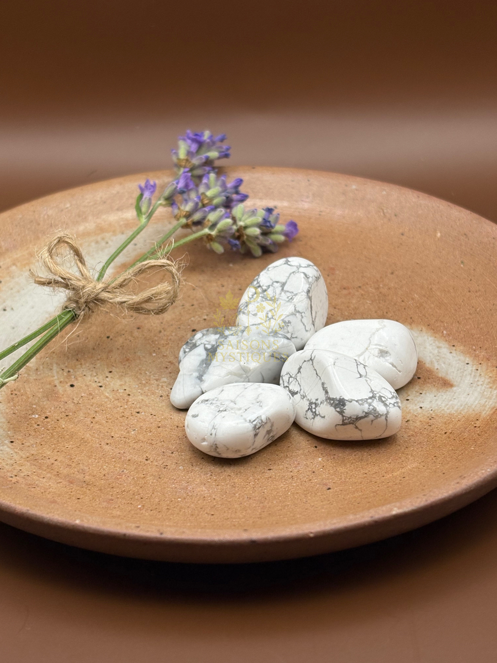 Howlite pierre roulée