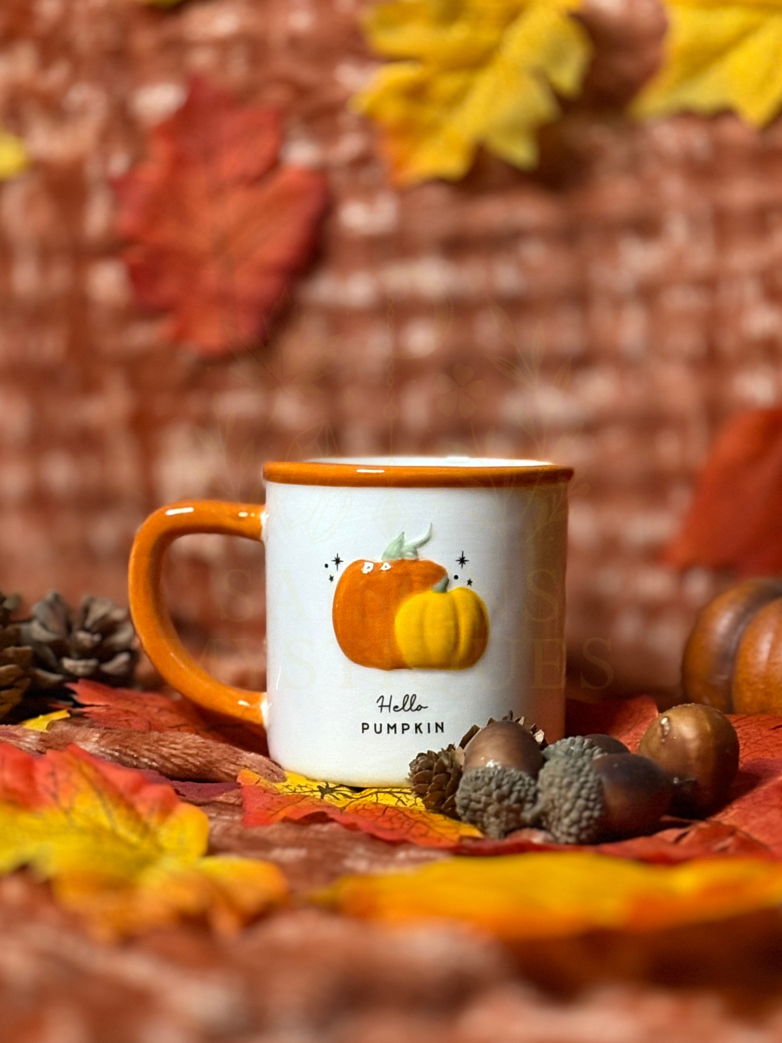 Mug en grès "Hello Pumpkin"