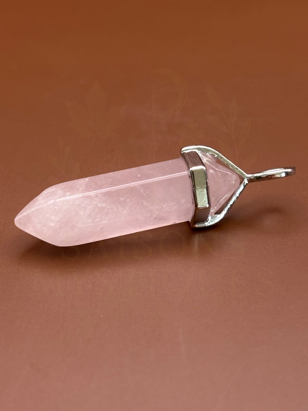 Pendentif Quartz Rose