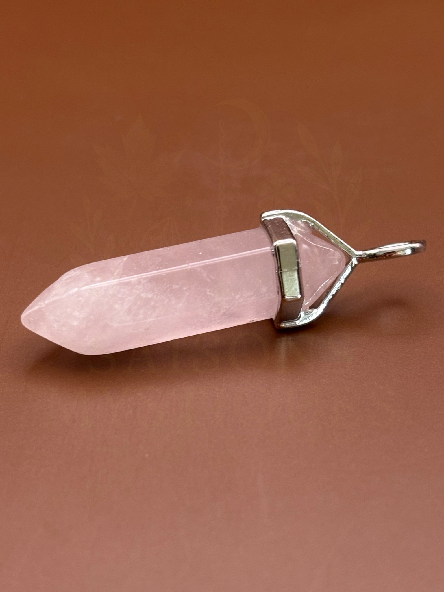 Pendentif Quartz Rose