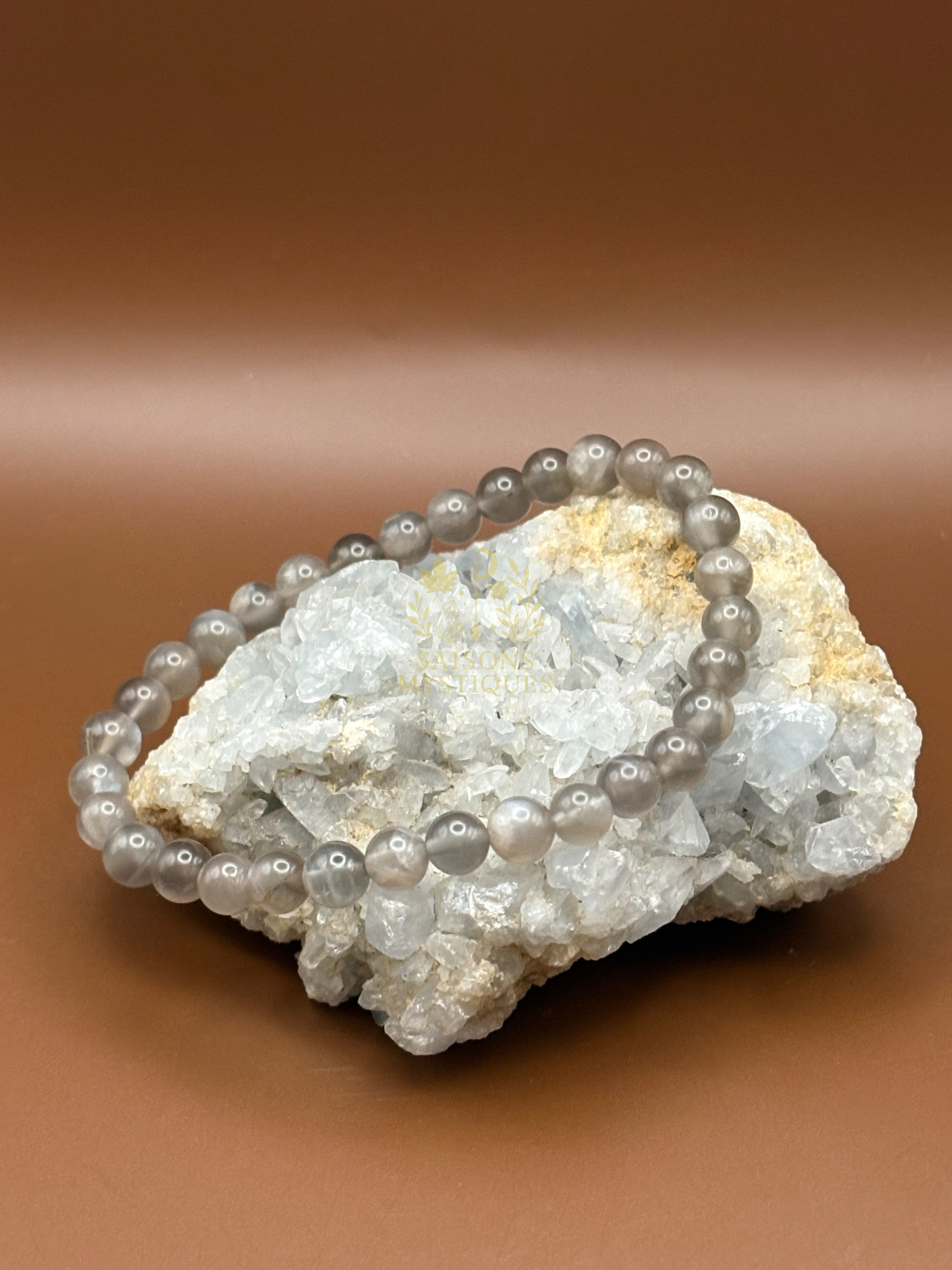 Pierre de Lune noire bracelet