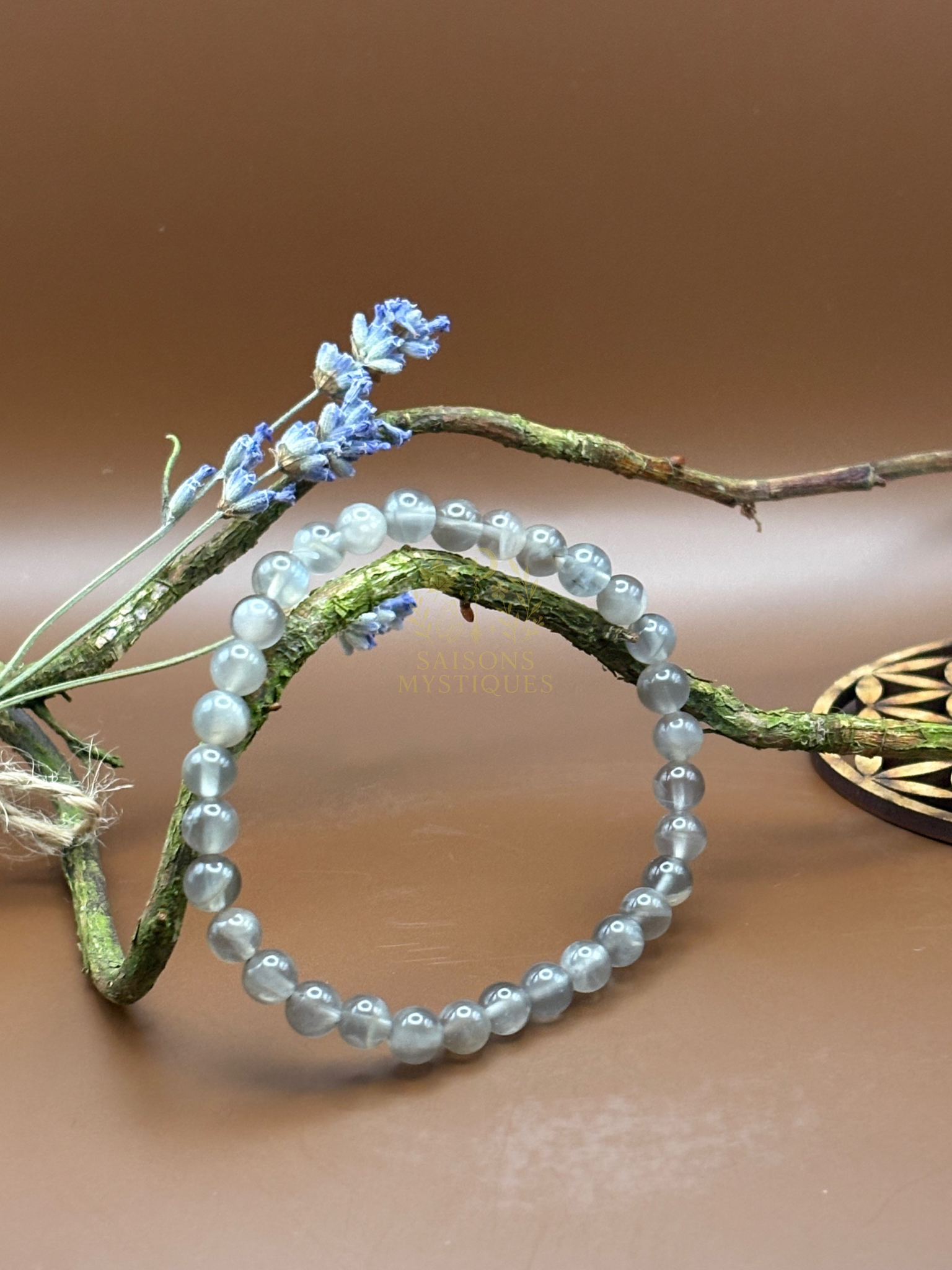 Pierre de Lune noire bracelet